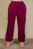 Plus Size Side Pocket Drawstring Waist Sweatpants